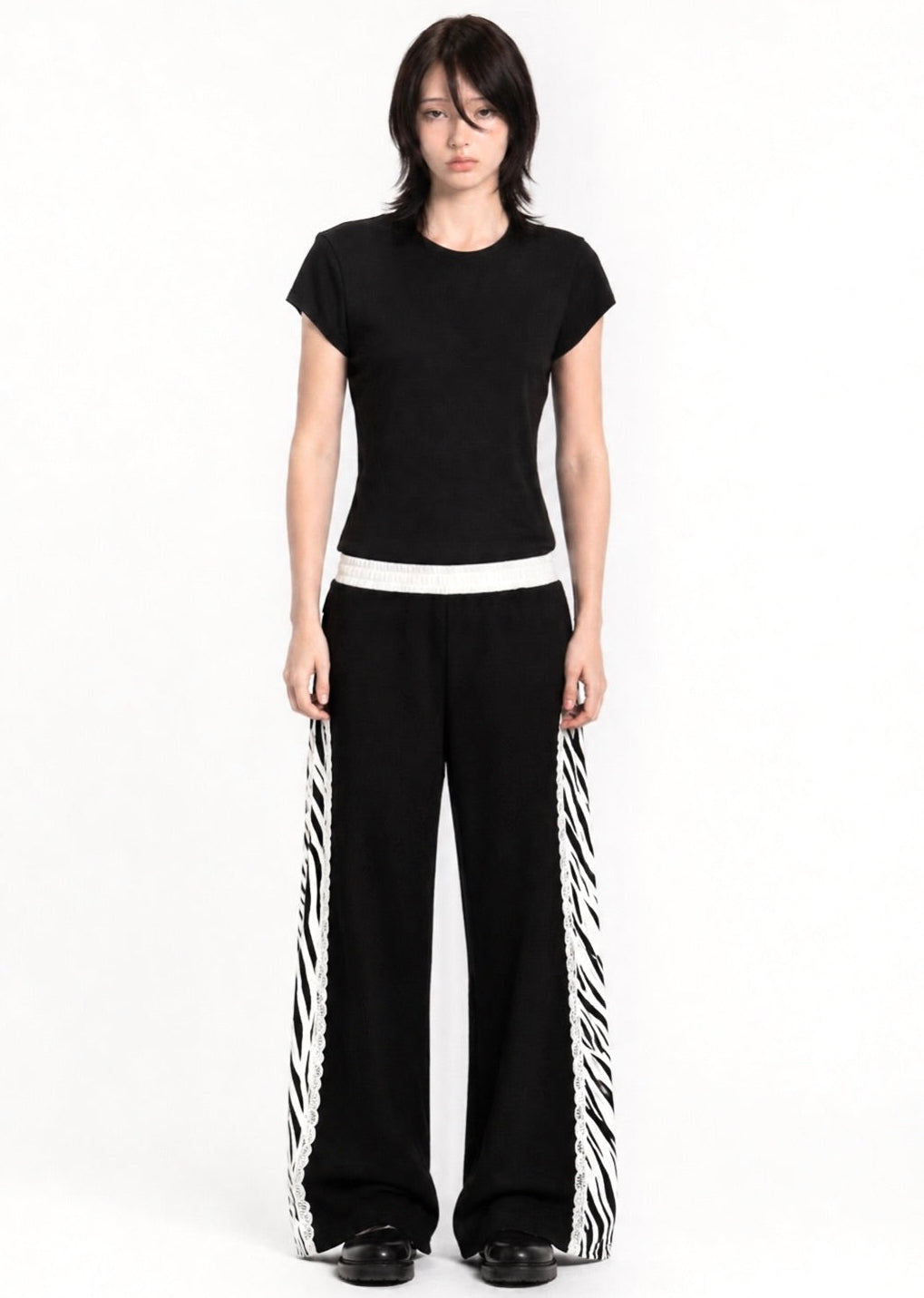 Zebra Flared Sweatpants