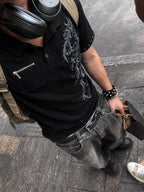 "STUDDED VINES" POLO