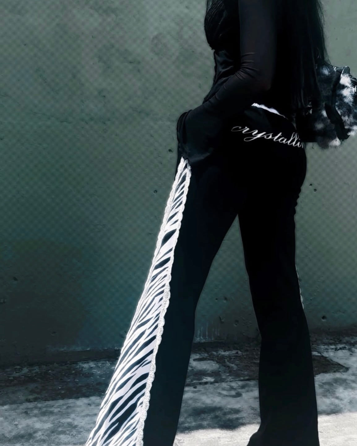 Zebra Flared Sweatpants