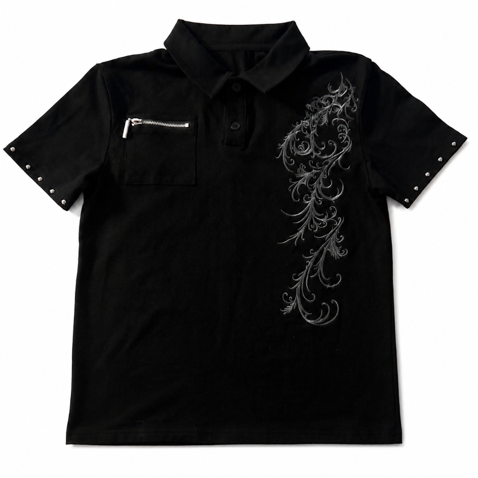 "STUDDED VINES" POLO