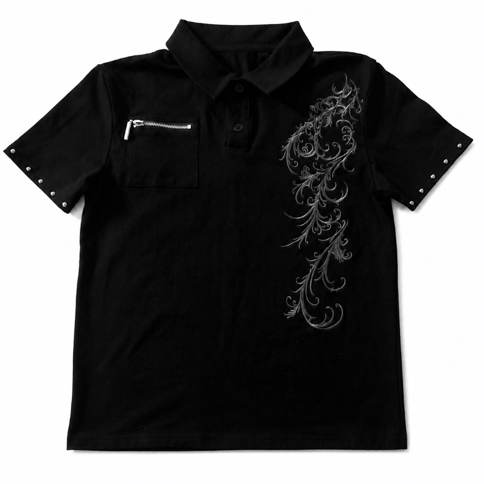"STUDDED VINES" POLO