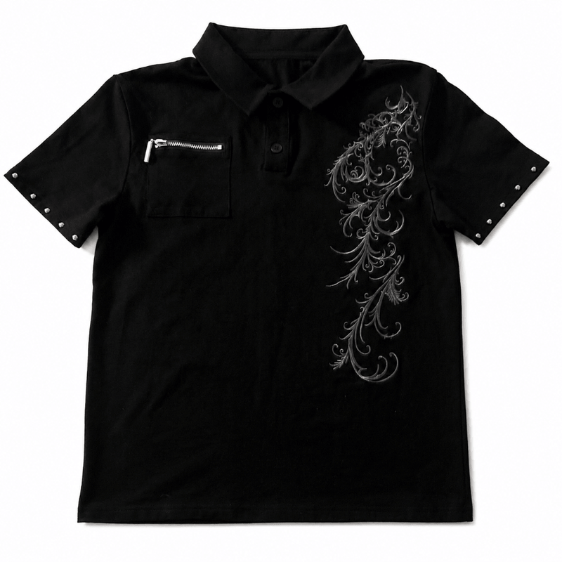 Studded Vines Polo