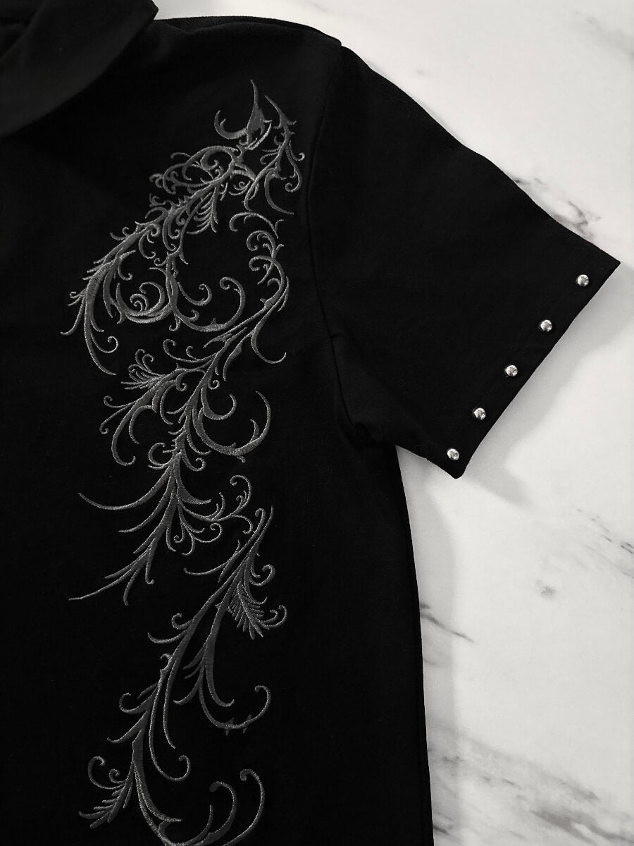 "STUDDED VINES" POLO