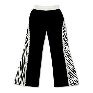 Zebra Flared Sweatpants