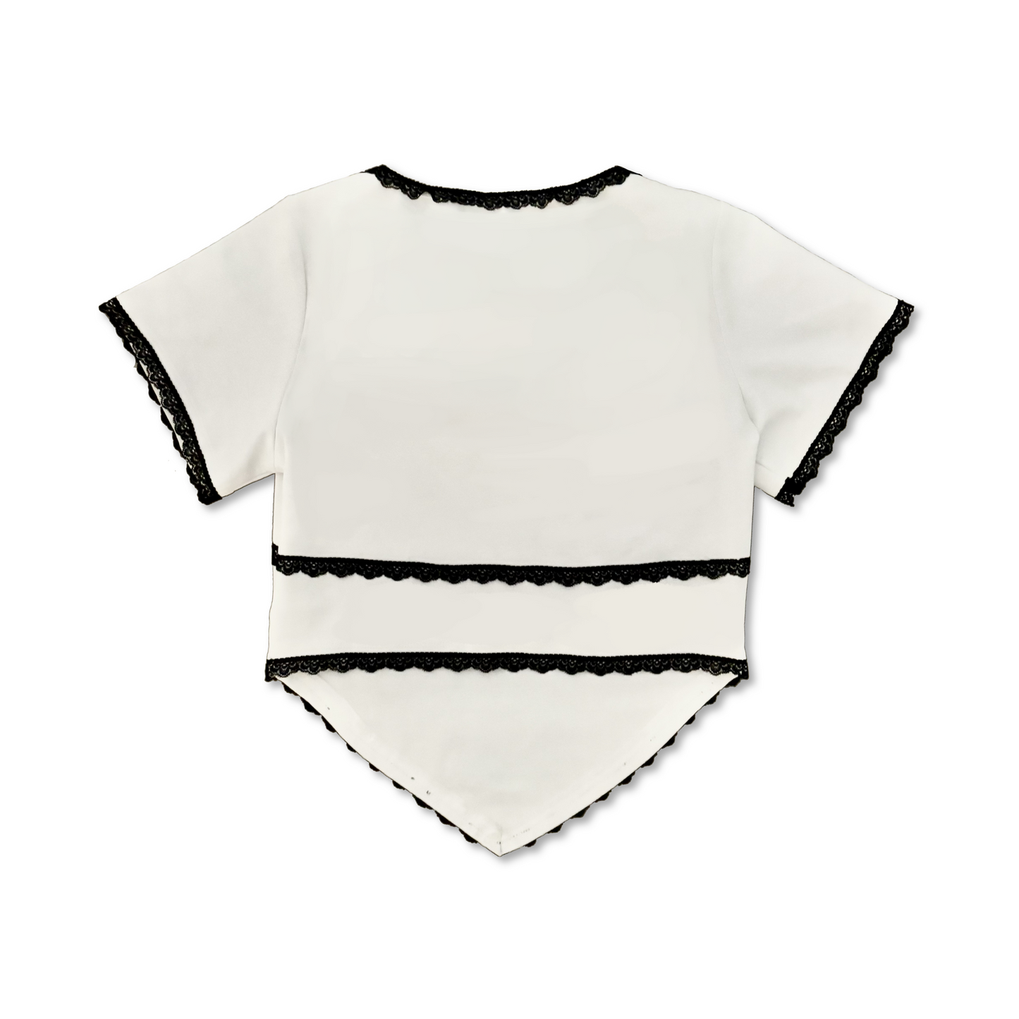 white swan crop top