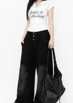 White Mustang Collar Top
