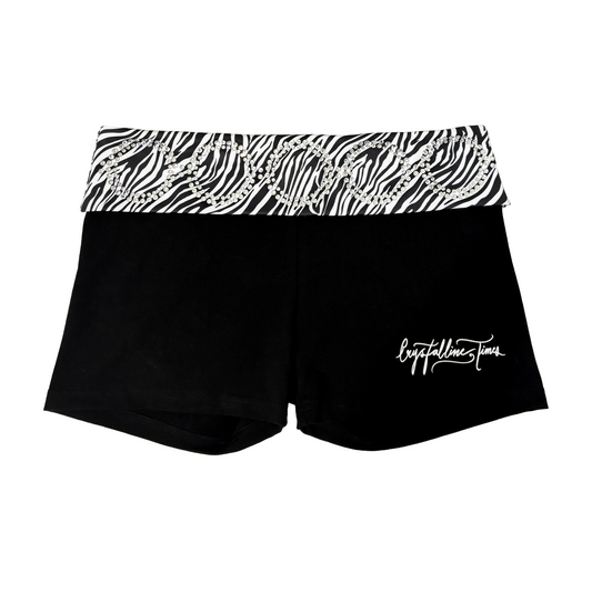 zebra bling shorts (pre-order)