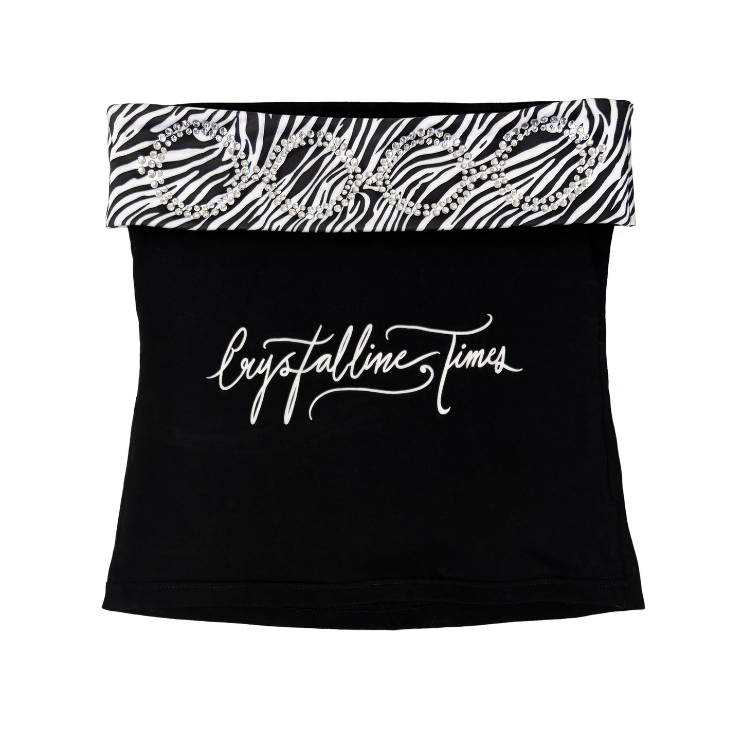 zebra bling tube top (pre-order)