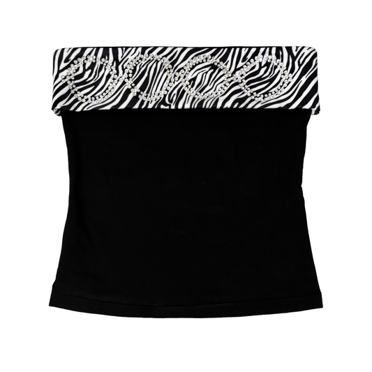 zebra bling tube top (pre-order)